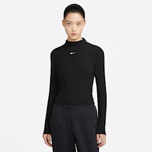나이키 스포츠웨어 에센셜 여성 골지 모크넥 긴팔 탑