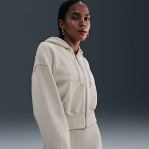 Nike Sportswear Phoenix Fleece Women's Loose Full-Zip Cropped Hoodie