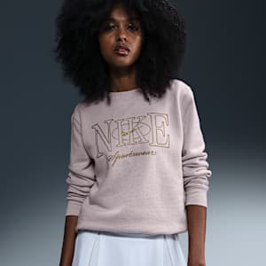 Nike Sportswear Club Fleece Women's Pullover Crew-Neck Sweatshirt