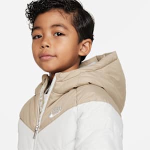 Nike Little Kids' Hooded Chevron Puffer Jacket