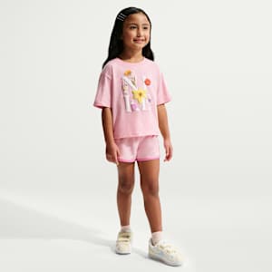 Nike Spring Into Floral Little Kids' Dri-FIT 2-Piece Tempo Set