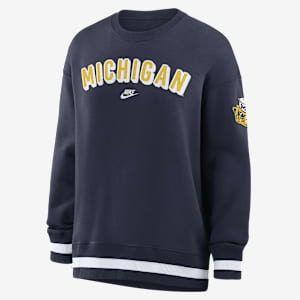 Michigan Legacy Phoenix Women's Nike College Oversized Pullover Crew