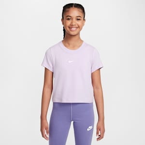 Playera cropped para niña talla grande Nike Sportswear