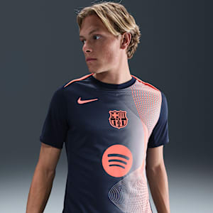 Haut de foot d'avant-match Nike Dri-FIT FC Barcelona Academy Pro Third pour homme