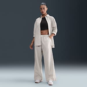 Nike Sportswear Chill Poplin Women's Mid-Rise Loose Striped Trousers