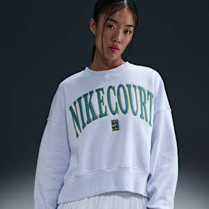 NikeCourt Phoenix Fleece Women's Over-Oversized Crew-Neck Tennis Sweatshirt