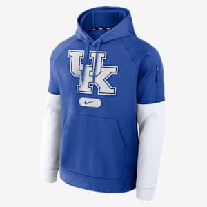 Sudadera con gorro sin cierre universitaria Nike Therma para hombre Kentucky Wildcats Fitness