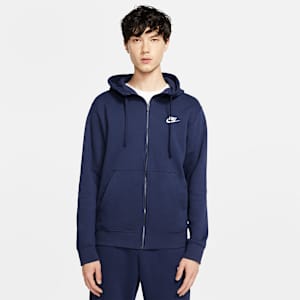 Męska bluza z kapturem i zamkiem na całej długości Nike Sportswear Club Fleece