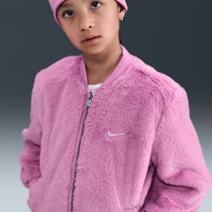 Nike Little Kids' Faux Fur Bomber Jacket