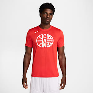 Playera de básquetbol Nike para hombre Canada Practice