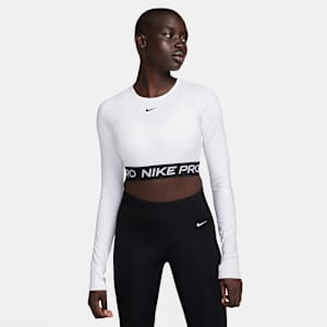 Nike Pro 365 Women's Dri-FIT Cropped Long-Sleeve Top