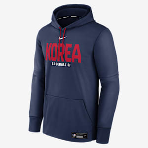 Korea National Baseball Team 2026 World Baseball Classic Authentic Collection Men's Nike Therma Pullover Hoodie
