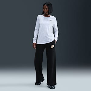 Nike Sportswear Club Fleece Women's Mid-Rise Wide-Leg Pants