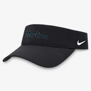 Visera Nike Dri-FIT MLB para hombre Miami Marlins Wordmark