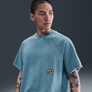 나이키 헤리티지 남성 드라이 핏 반팔 플리스 피트니스 탑