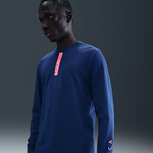T-shirt Nike Football FC Barcelona à manches longues pour homme