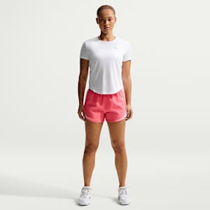 Shorts de correr Dri-FIT de tiro medio con forro de ropa interior para mujer Nike Tempo