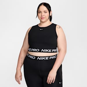Nike Pro Samarreta de tirants de disseny cropped Dri-FIT (Talles grans) - Dona