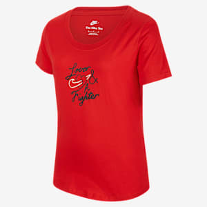 Nike Sportswear 大童 (女童) U 領 T 恤