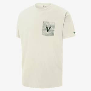 Playera Nike NBA Max90 para hombre Milwaukee Bucks Courtside