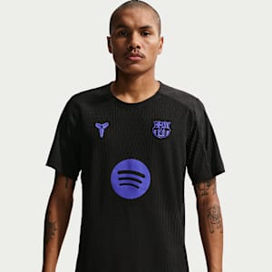 Playera de fútbol de manga corta de tejido Knit Kobe Dri-FIT ADV para hombre FC Barcelona Strike Elite Away