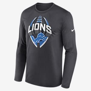 Detroit Lions Legend Icon Men's Nike Dri-FIT NFL Long-Sleeve T-Shirt