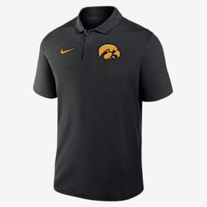 Polo universitario Nike Dri-FIT para hombre Iowa Primetime Victory Primary Logo