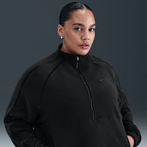 Playera oversized Therma-FIT de medio cierre para mujer (talla grande) Nike One