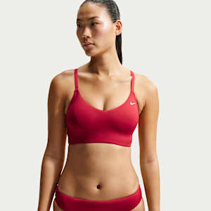 Midkini con cuello en V Nike Swim Essential para mujer