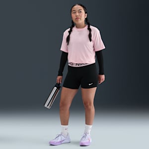 Nike Pro Girls' Dri-FIT Shorts (Extended Size)