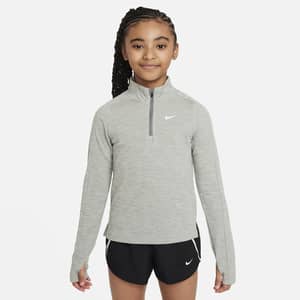Nike Girls' Dri-FIT Long-Sleeve 1/4-Zip Top