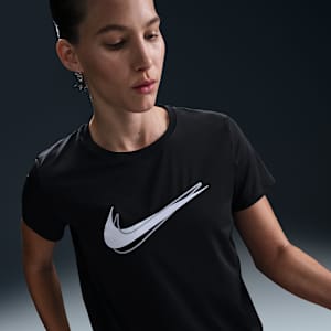 Playera de correr de manga corta Dri-FIT para mujer Nike One Swoosh