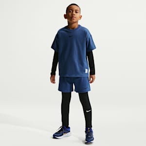 Shorts de tejido Fleece Dri-FIT para niño talla grande Nike Pro