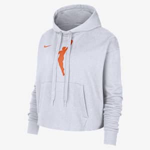 Sudadera con gorro sin cierre Nike de la WNBA cropped para mujer Team 13 Courtside