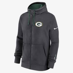 Green Bay Packers Playbook Page Club Men's Nike NFL Full-Zip Hoodie