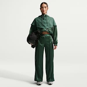 Nike Sportswear 女款寬鬆中腰附腰帶褶飾長褲