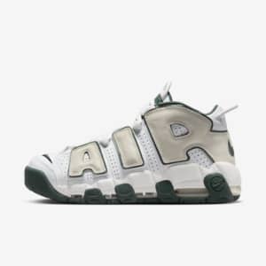 nike uptempo lime green