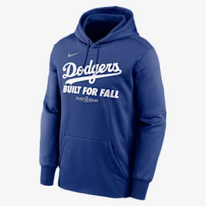 Los Angeles Dodgers 2025 Postseason Authentic Collection Men’s Nike Therma MLB Pullover Hoodie