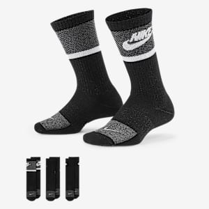 Nike Everyday 兒童緩震中筒襪 (3 雙)