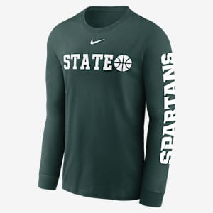 Michigan State Spartans Basketball Icon Men's Nike College Long-Sleeve T-Shirt