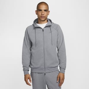 Hoodie de desempenho com fecho completo Dri-FIT UV Nike Primary Fleece para homem