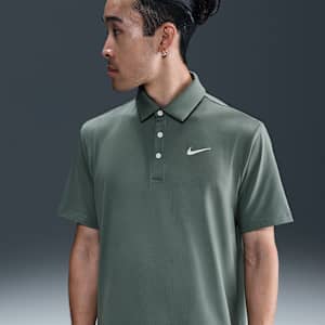 เสื้อโปโลกอล์ฟผู้ชายสีทึบ Dri-FIT Nike Tour