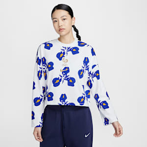 FFF Women's Nike Football Long-Sleeve Striped Top