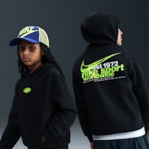 Sudadera con gorro para niños talla grande Nike Sportswear Club Fleece