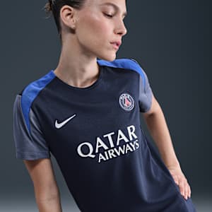 Paris Saint-Germain Strike Nike Dri-FIT Kurzarm-Fußballoberteil (Damen)