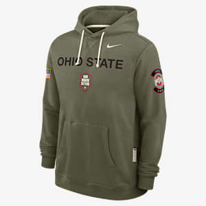 Ohio State 2025 Military Appreciation Men's Nike Dri-FIT College Pullover Hoodie