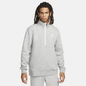 Sudadera con gorro de medio cierre e interior cepillado para hombre Nike Sportswear Club