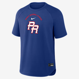 Puerto Rico National Baseball Team 2026 World Baseball Classic Batting Practice Pregame Men's Nike Dri-FIT Top