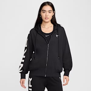 nike plus size women's zip up hooded shirts & tops