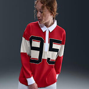 Nike Sportswear Women's Long-Sleeve Graphic Polo Top